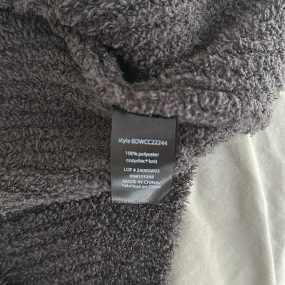 NWT Barefoot Dreams cozy chic chevron rib cardigan - Picture 3 of 4